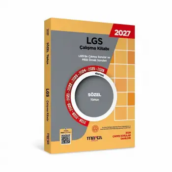 2027 MEB LGS Sözel - TÜRKÇE Çalışma Kitabı - Çıkmış Sorular ve Örnek Sorular - VİDEO ÇÖZÜMLÜ