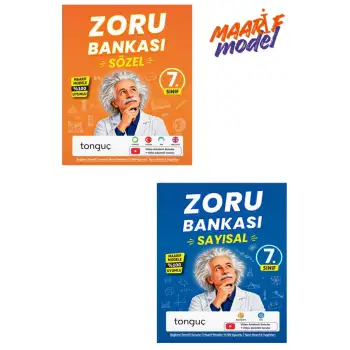 7. Sınıf Zoru Bankası Seti - SAYISAL ve SÖZEL - MAARİF MODEL  Tonguç Yayınları