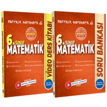 6. Sınıf Partikül Matematik Soru Bankası ve Video Ders Kitabı - MAARİF MODEL