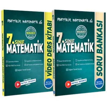 7. Sınıf Partikül Matematik Soru Bankası ve Video Ders Kitabı - MAARİF MODEL