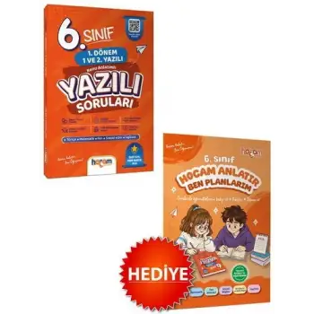 6. Sınıf Konu Anlatımlı Yazılı Soruları Tamamı Video Çözümlü-Hediye Planlama Kitapçığı