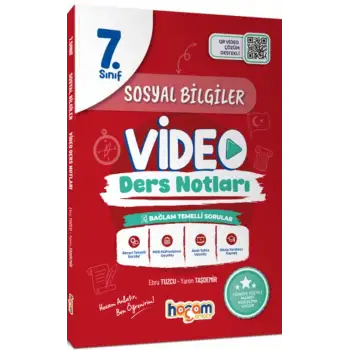 7.Sınıf Sosyal Bilgiler Video Ders Notları MAARİF MODEL - Hocam Anlatır Yayınları