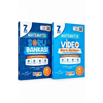 7.Sınıf Matematik Video Ders Notları + Soru Bankası MAARİF MODEL - Hocam Anlatır Yayınları
