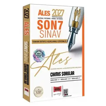 2027 ALES Sayısal-Sözel Yetenek Son 7 Sınav Tamamı Çözümlü Çıkmış Sorular - Yargı Yayınları