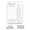 Plango Siyah - Beyaz Çek Kopar Günlük Planlayıcı - Ders Çalışma Planlayıcı