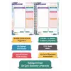Kırmızı Hedef Günlük Planlayıcı Defter - Ders Çalışma Planlayıcı Defteri - Planlama