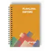 Turuncu Kareler Günlük Planlayıcı Defter -  Ders Çalışma Planlayıcı Defteri - Planlama Defteri