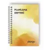 Sarı Suluboya Günlük Planlayıcı Defter -  Ders Çalışma Planlayıcı Defteri - Planlama Defteri
