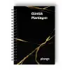 Siyah - Gold Günlük Planlayıcı Defter - Ders Çalışma Planlayıcı Defteri - Planlama Defteri