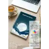 Ay ve Bulutlar Spiralli Günlük Planlama Defteri - 100 Sayfa - 17x24 Planlayıcı Defter