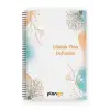 Suluboya Çiçek Spiralli Günlük Planlama Defteri - 100 Sayfa - 17x24 Planlayıcı Defter