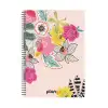 Renkli Çiçekler Spiralli Günlük Planlama Defteri - 100 Sayfa - 17x24 Planlayıcı Defter
