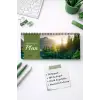 Tarihsiz Spiralli Haftalık Masaüstü Planlayıcı - Orman - 10x30 cm Plango