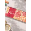 Tarihsiz Spiralli Haftalık Masaüstü Planlayıcı - PORTAKAL - 10x30 cm Plango