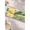Tarihsiz Spiralli Haftalık Masaüstü Planlayıcı - PAPATYA - 10x30 cm Plango