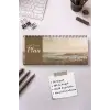 Tarihsiz Spiralli Haftalık Masaüstü Planlayıcı - İSTANBUL BOĞAZI - 10x30 cm Plango