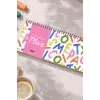 Tarihsiz Spiralli Haftalık Masaüstü Planlayıcı - Karışık Harfler - 10x30 cm Plango