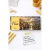 Tarihsiz Spiralli Haftalık Masaüstü Planlayıcı - ŞEHİRDE GECE - 10x30 cm Plango