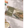 Tarihsiz Spiralli Haftalık Masaüstü Planlayıcı - İSTANBUL - 10x30 cm Plango