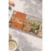 Tarihsiz Spiralli Haftalık Masaüstü Planlayıcı - BURSA - 10x30 cm Plango