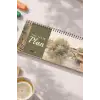 Tarihsiz Spiralli Haftalık Masaüstü Planlayıcı - ESKİŞEHİR - 10x30 cm Plango