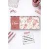 Tarihsiz Spiralli Haftalık Masaüstü Planlayıcı - GÜL - 10x30 cm Plango