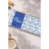 Tarihsiz Spiralli Haftalık Masaüstü Planlayıcı - YAPRAKLAR - 10x30 cm Plango