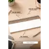 Tarihsiz Spiralli Haftalık Masaüstü Planlayıcı - Karışık Harfler - 10x30 cm Plango
