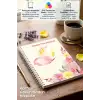 Sarı Kelebek Spiralli Günlük Planlama Defteri - 100 Sayfa - 17x24 Planlayıcı Defter