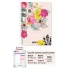Renkli Çiçekler Spiralli Günlük Planlama Defteri - 100 Sayfa - 17x24 Planlayıcı Defter