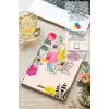 Renkli Çiçekler Spiralli Günlük Planlama Defteri - 100 Sayfa - 17x24 Planlayıcı Defter