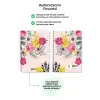 Renkli Çiçekler Spiralli Günlük Planlama Defteri - 100 Sayfa - 17x24 Planlayıcı Defter