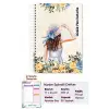 Şapkalı Kadın Spiralli Günlük Planlama Defteri - 100 Sayfa - 17x24 Planlayıcı Defter