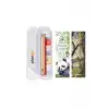 Kurşun Kalem Seti + Kitap Ayracı - PANDA ve DOĞA Temalı - 400 Gr Karton