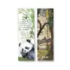 Kurşun Kalem Seti + Kitap Ayracı - PANDA ve DOĞA Temalı - 400 Gr Karton