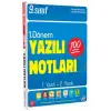 9. Sınıf Yazılı Notları 1. Dönem 1 ve 2. Yazılı - Tonguç Yayınları
