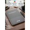 Siyah - Gri Günlük Planlayıcı Defter - Ders Çalışma Planlayıcı Defteri - Planlama Defteri