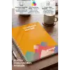 Turuncu Kareler Günlük Planlayıcı Defter -  Ders Çalışma Planlayıcı Defteri - Planlama Defteri