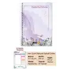 Mor Çiçek Bahçesi Spiralli Günlük Planlama Defteri - 100 Sayfa - 17x24 Planlayıcı Defter