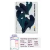 Yapraklar Spiralli Günlük Planlama Defteri - 100 Sayfa - 17x24 Planlayıcı Defter
