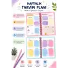 Motivasyon Ajandam PEMBE - Pastel Seri - Stickerlı - Tarihsiz - 160 Sayfa - Sert Kapak