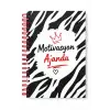 Motivasyon Ajandam SİYAH BEYAZ - Pastel Seri - Stickerlı - Tarihsiz - 160 Sayfa - Sert Kapak