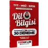 TYT-MSÜ-KPSS Tüm Sınavlar için Dil Bilgisi Tamamı Video Çözümlü 30 Deneme - Yediiklim