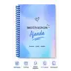 Motivasyon Ajandam MAVİ TURKUAZ - Pastel Seri - Stickerlı - Tarihsiz - 160 Sayfa - Sert Kapak