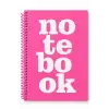 17x24 Spiralli Notebook Desen Sert Kapak Defter PEMBE (Kareli - 100 yaprak)