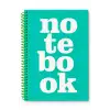 17x24 Spiralli Notebook Desen Sert Kapak Defter YEŞİL (Kareli - 100 yaprak)