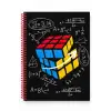 17x24 Spiralli Trend Desen Sert Kapak Defter - ZEKA KÜPÜ (Kareli - 100 Yaprak)