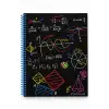 17x24 Spiralli Trend Desen Sert Kapak Defter - SİNÜS (Kareli - 100 Yaprak)
