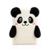 14x20 Peluş Hayvan Defter Serisi - PANDA (Çizgili - 80 Yaprak)
