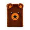 14x20 Peluş Hayvan Defter Serisi - BEAR BROWN (Çizgili - 80 Yaprak)
